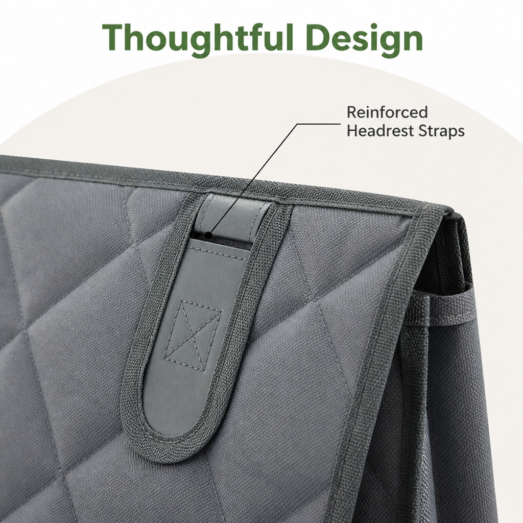 Ortekor Waterproof Convertible Hammock Car Seat Cover (Mesh Window)