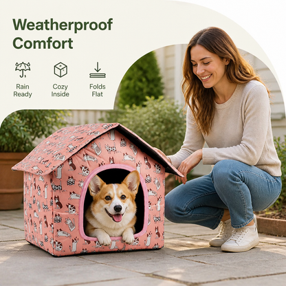 Ortekor Waterproof & Foldable Outdoor Pet House