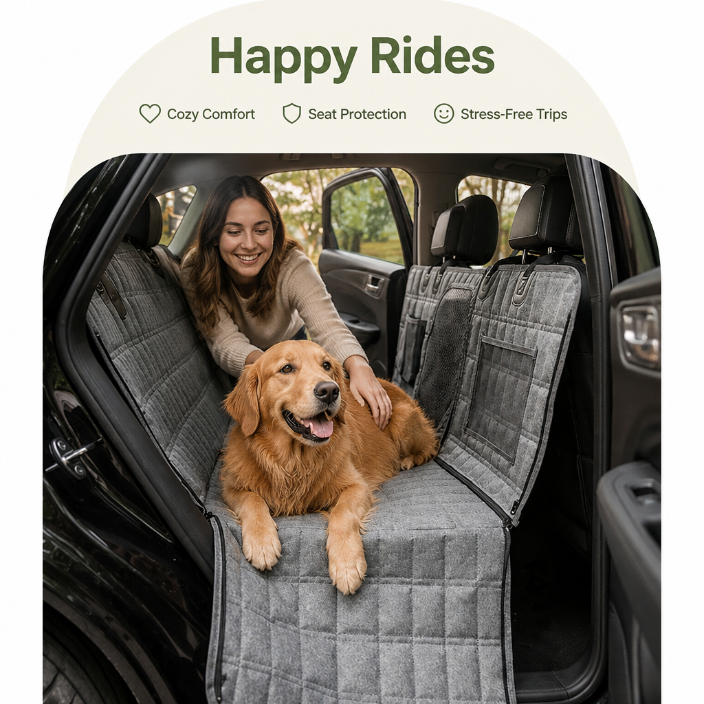 Ortekor Waterproof Hammock Dog Car Seat Cover