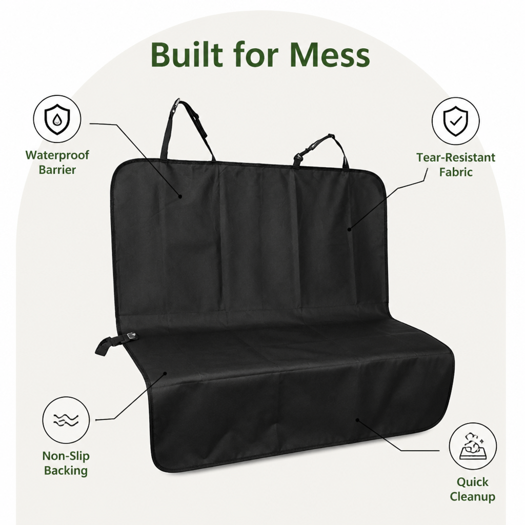 Funda de asiento de coche Ortekor impermeable, resistente y antideslizante