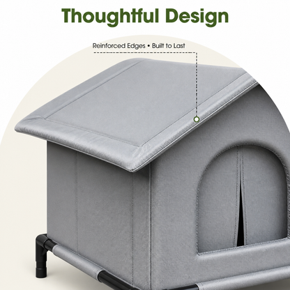 Ortekor Waterproof Insulated Elevated Outdoor Pet House