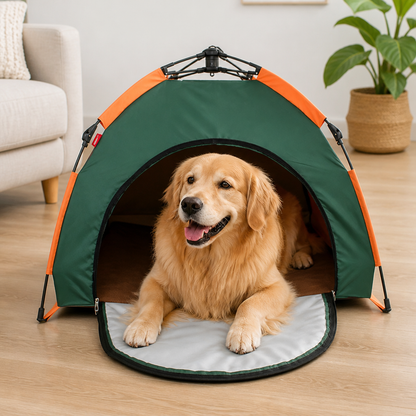 Ortekor Waterproof & Lightweight Pop-Up Pet Tent (Removable Cushion)