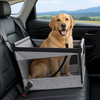 Ortekor Waterproof Mesh & Safety Attachments Pet Car Seat