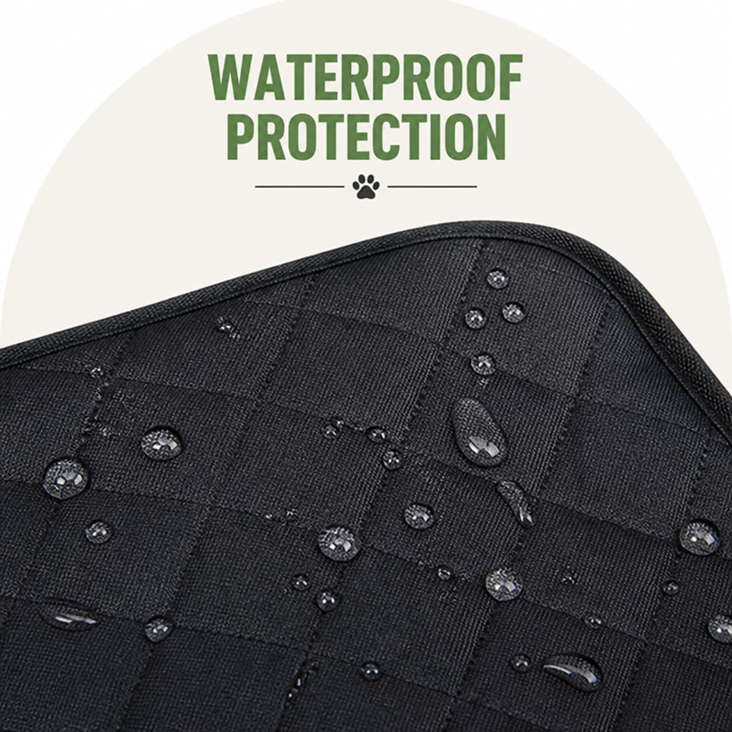Ortekor Waterproof Non-Slip Machine Washable Dog Car Seat Cover