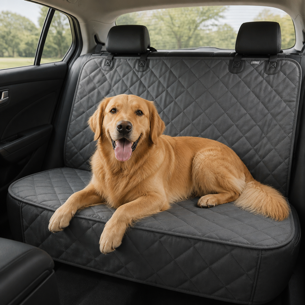 Ortekor Waterproof Non-Slip Machine Washable Dog Car Seat Cover