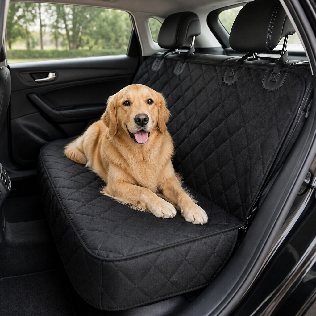 Ortekor Waterproof Non-Slip Machine Washable Dog Car Seat Cover