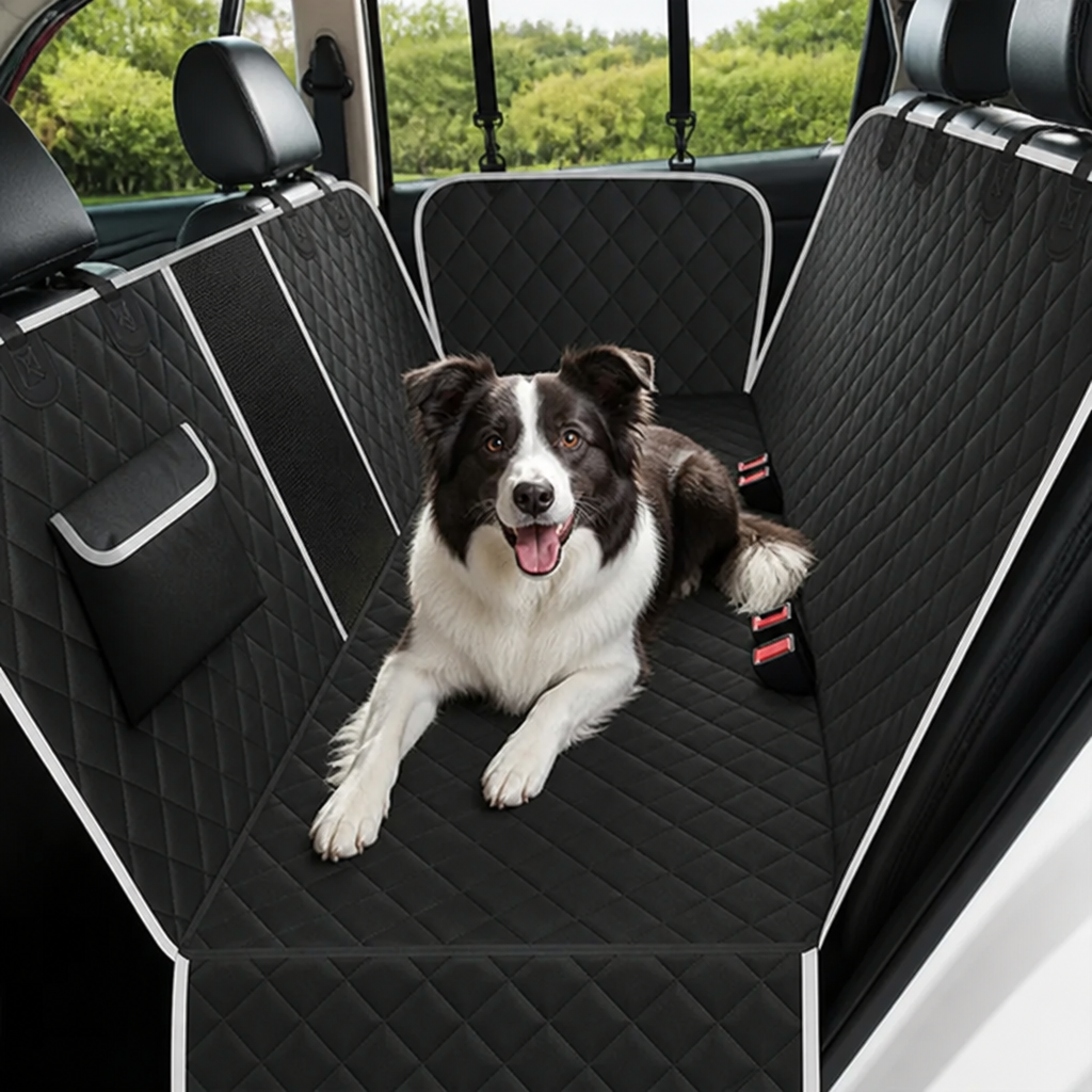 Ortekor Waterproof Oxford & Scratch-Resistant Car Backseat Cover (Non-Zippered Mesh)