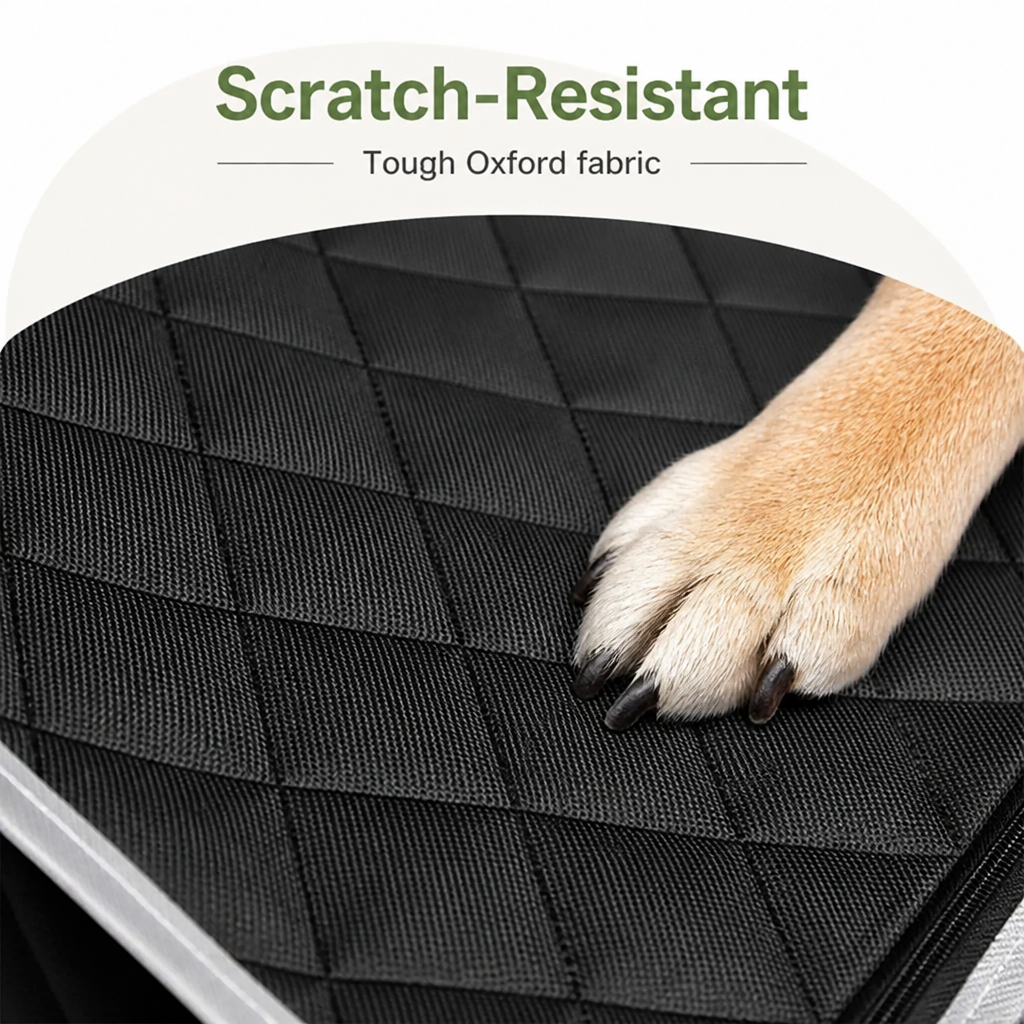 Ortekor Waterproof Oxford & Scratch-Resistant Car Backseat Cover (Non-Zippered Mesh)