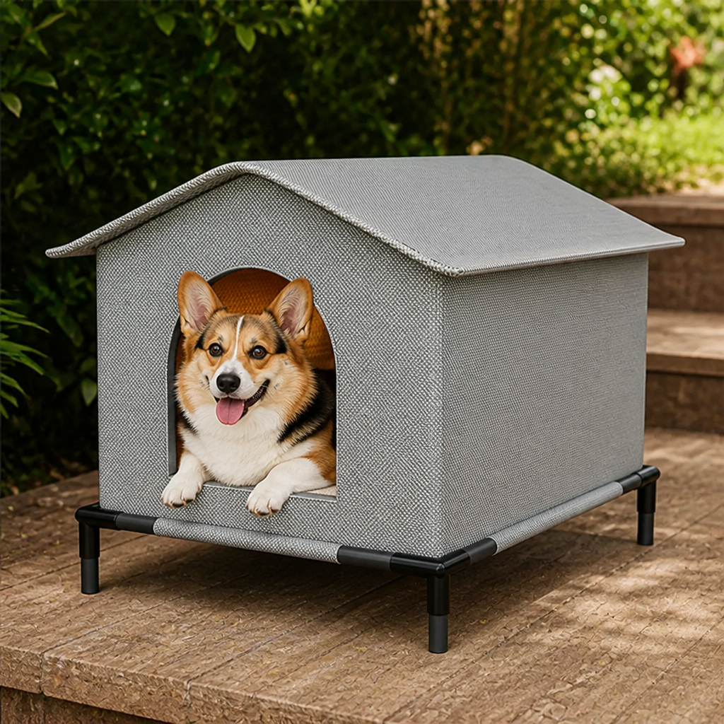Ortekor Waterproof Plush Insulated Pet Cave (Foldable & Washable)
