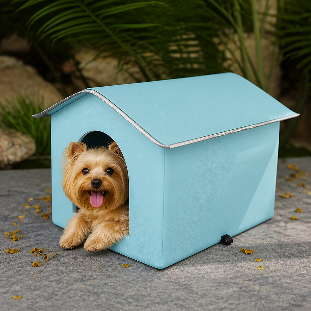 Ortekor Waterproof Plush Insulated Pet Cave (Foldable & Washable)