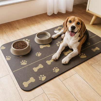 Ortekor Waterproof & Quick-Dry Nonslip Pet Feeding Mat