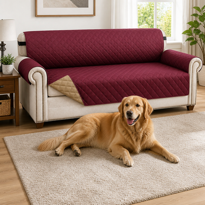 Ortekor Waterproof Quilted & Non-Slip Sofa Cover (Fitted)