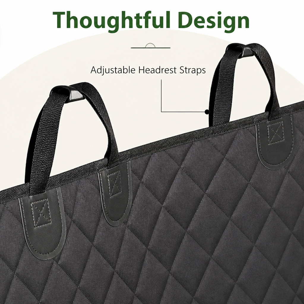 Ortekor Waterproof Quilted Oxford Non-Slip Car Seat Cover
