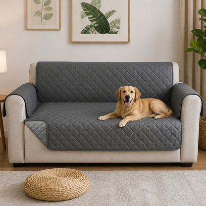 Ortekor Waterproof Quilted Stretch Sofa Slipcover (Universal Fit)