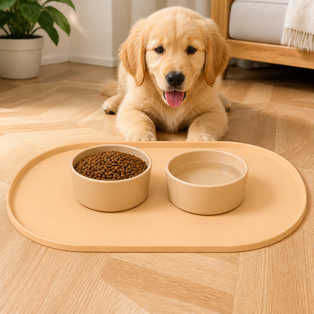Ortekor Waterproof Raised-Edge Silicone Pet Mat