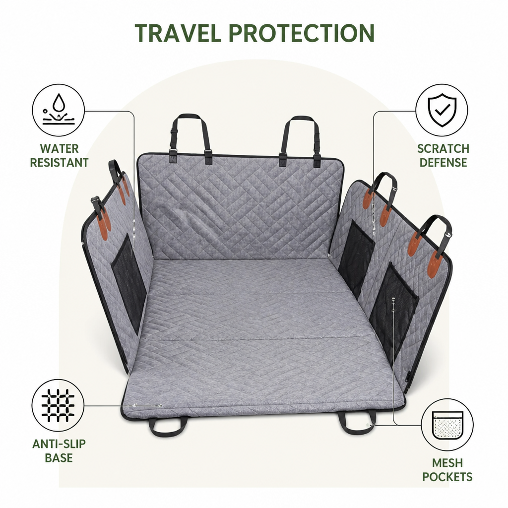 Ortekor Waterproof Scratch-Proof Non-Slip Car Seat Cover