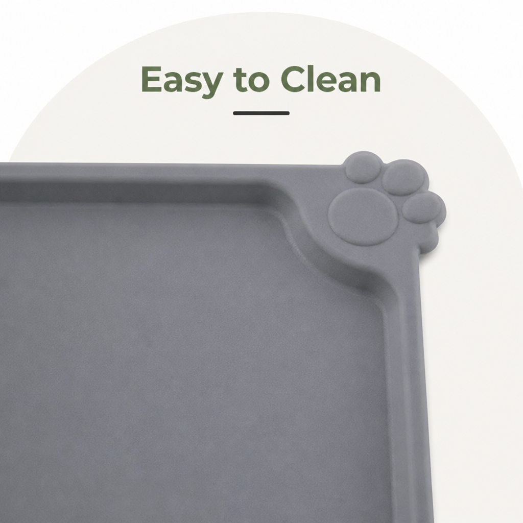 Ortekor Waterproof Silicone & Easy-Clean Pet Feeding Mat
