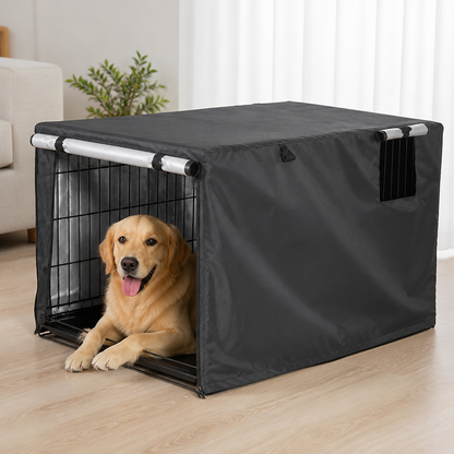 Ortekor Waterproof Silver-Coated Crate Cover (Double-Door Ventilation)