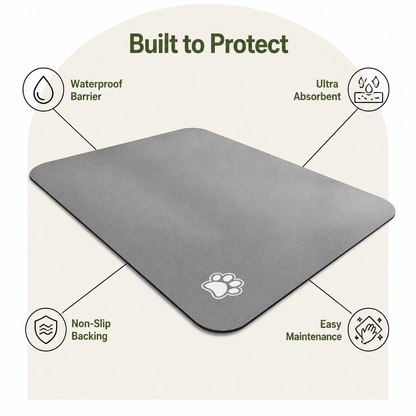 Ortekor Waterproof & Super-Absorbent Non-Slip Feeding Mat