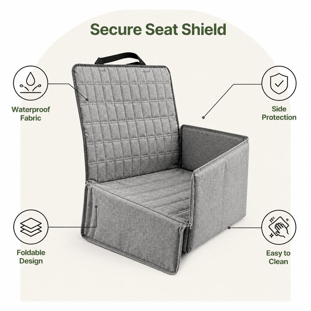 Ortekor Waterproof Washable Foldable Car Seat Hammock
