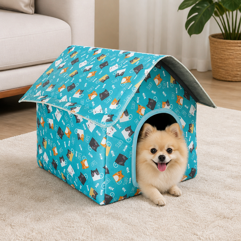 Ortekor Waterproof & Washable Foldable Pet House