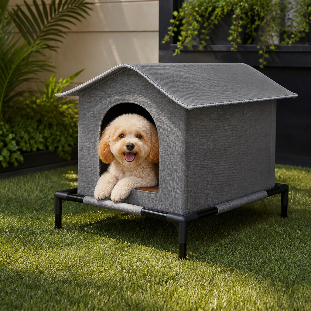 Ortekor Weather-Resistant Oxford Cloth Pet House (3 Sizes)