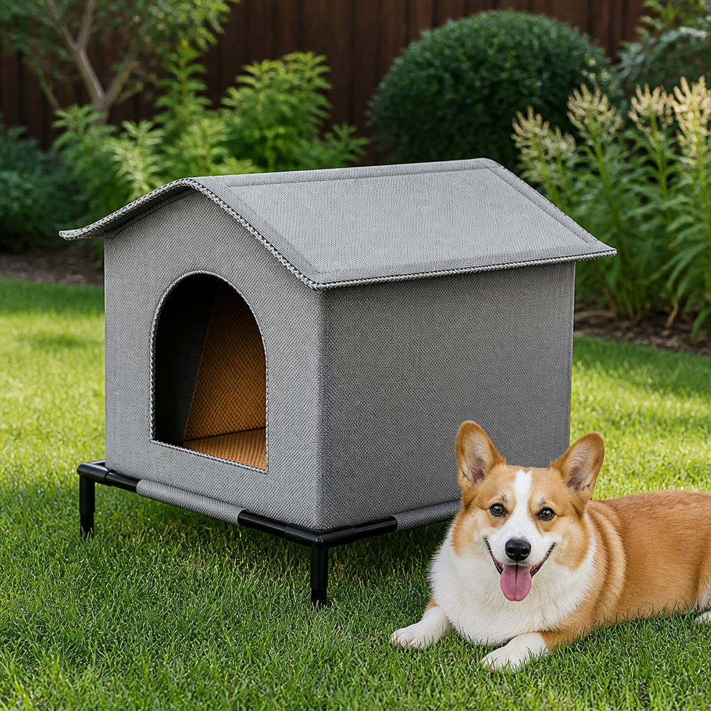Ortekor Weather-Resistant Oxford Cloth Pet House (3 Sizes)
