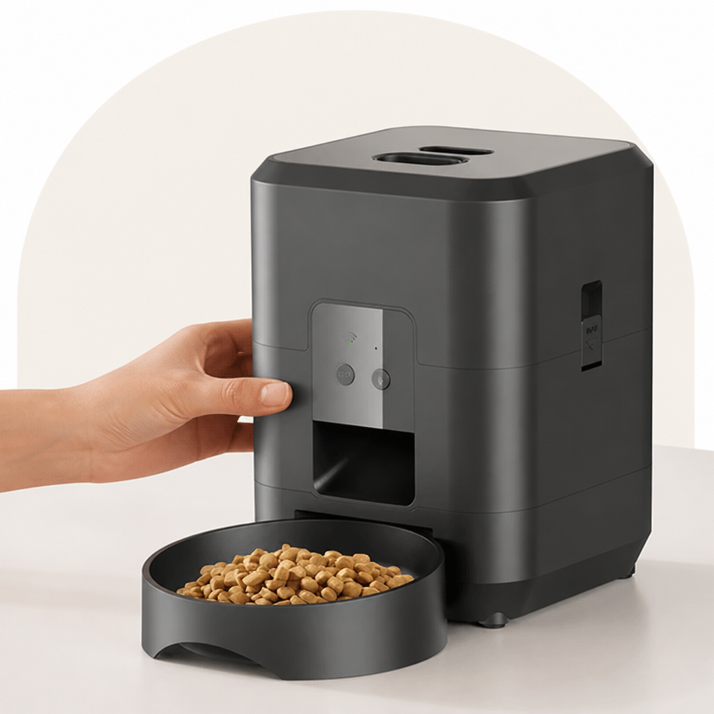 Ortekor Wi-Fi Smart & Dual Power Automatic Pet Feeder