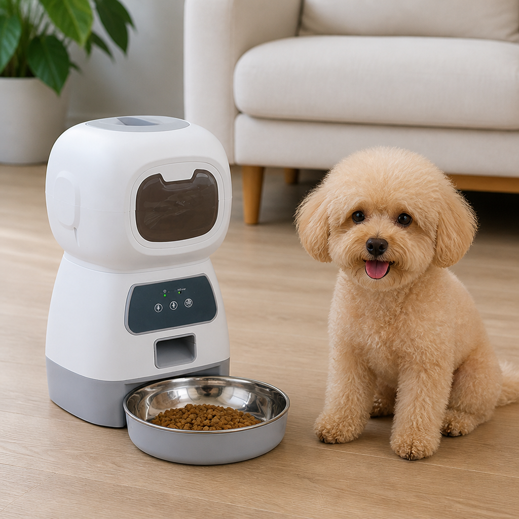 Ortekor WiFi App-Controlled & Portion-Control Automatic Pet Feeder (Removable Hopper)