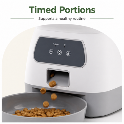 Ortekor WiFi App-Controlled & Portion-Control Automatic Pet Feeder (Removable Hopper)