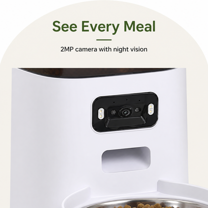 Ortekor WiFi & Camera Automatic Pet Feeder (1.32 gallons Hopper)