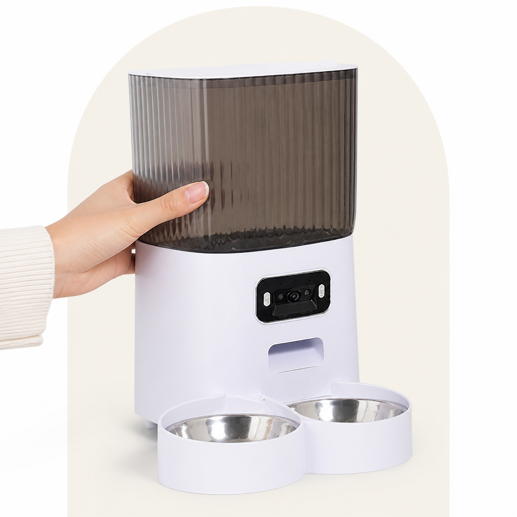 Ortekor WiFi & Camera Automatic Pet Feeder (1.32 gallons Hopper)