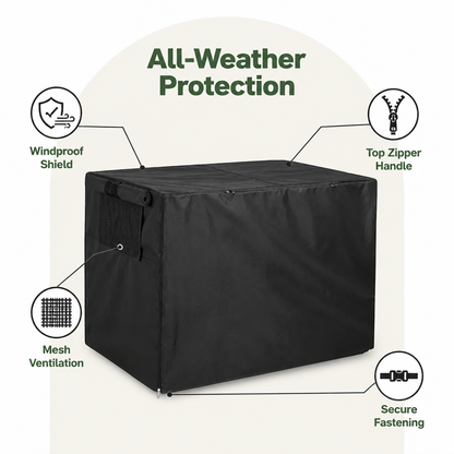 Ortekor Windproof Oxford & Mesh Windows Crate Cover (Fits 36-Inch Crates)
