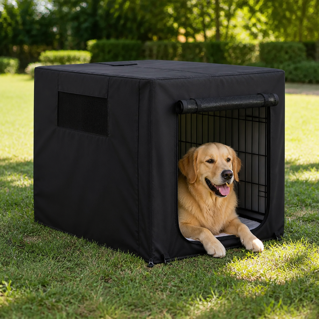 Ortekor Windproof Oxford & Mesh Windows Crate Cover (Fits 36-Inch Crates)