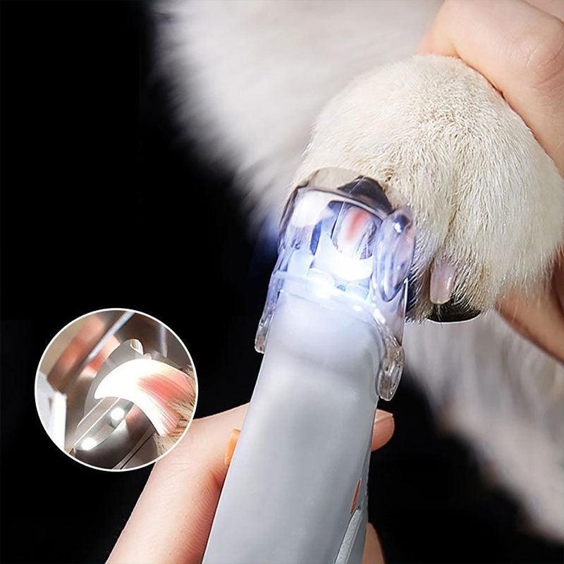 LED Pet Nail Clippers with Safety Guard for Dogs & Cats – Illuminated Trimmer for Small to Large Breeds