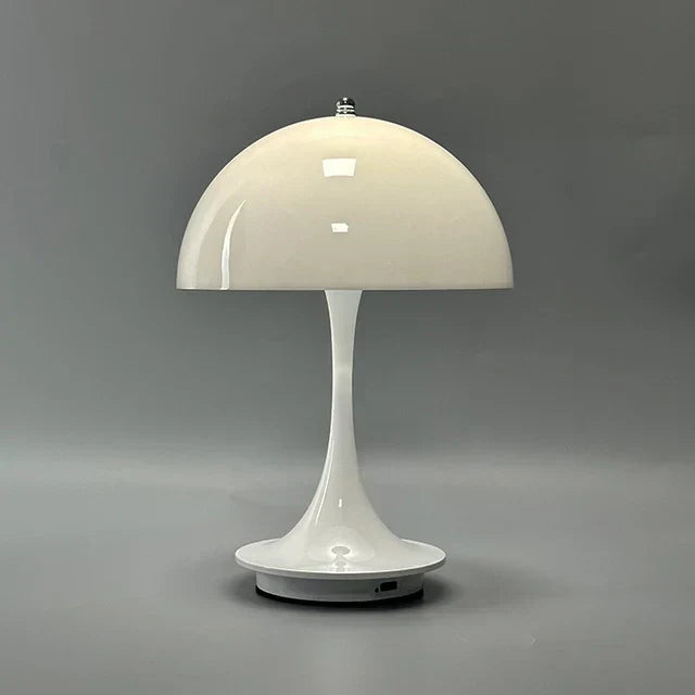 Rechargeable Cordless LED Table Lamp with Dimmer – Portable Metal Desk Light for Bedroom, Office & Patio – 10-Hour Battery Life