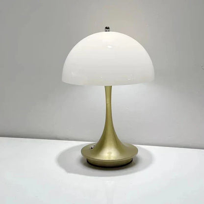 Rechargeable Cordless LED Table Lamp with Dimmer – Portable Metal Desk Light for Bedroom, Office & Patio – 10-Hour Battery Life