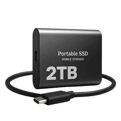 Portable Solid State Drive | 1050MB/s USB-C External SSD for Laptop PC Mac Backup | Shock Resistant Mobile Storage Hard Drive | High Speed
