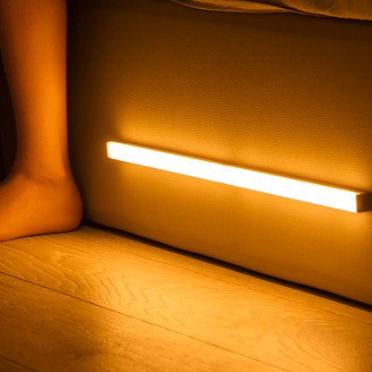 Motion-Activated LED Under Cabinet Light Bar – Battery or USB Powered Wireless Stick-On Lighting for Closets, Pantries & Drawers