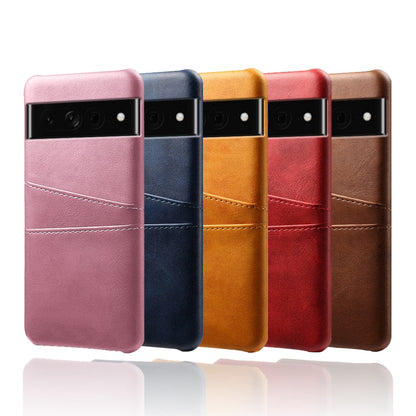 Phone Wallet Case with Two Card Slots for Google Pixel – Leather-Look Protective Cover with Raised Edges & Precise Cutouts