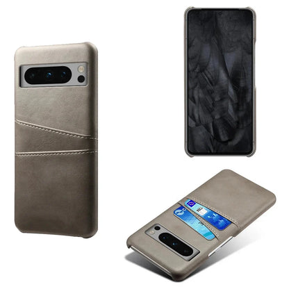 Phone Wallet Case with Two Card Slots for Google Pixel – Leather-Look Protective Cover with Raised Edges & Precise Cutouts