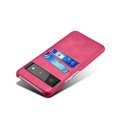 Phone Wallet Case with Two Card Slots for Google Pixel – Leather-Look Protective Cover with Raised Edges & Precise Cutouts