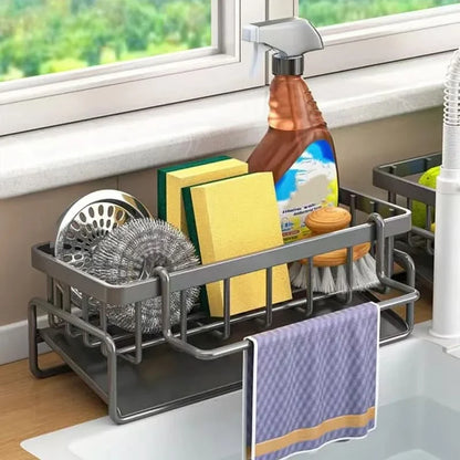 CADDYLUXE – Durable Metal Organizer for Kitchen Sink Storage