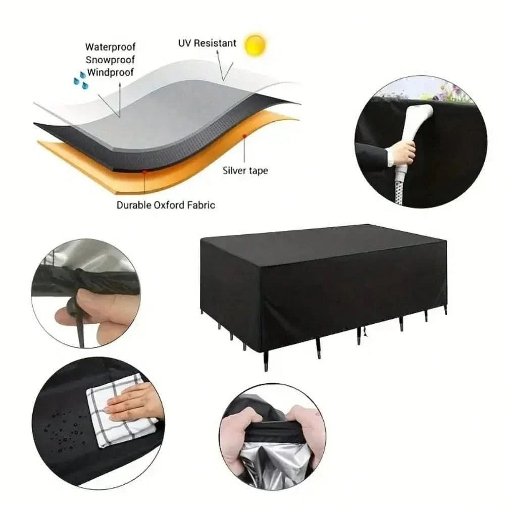 COVERLIVA – Funda de alta resistencia para muebles de patio y conjuntos de exterior
