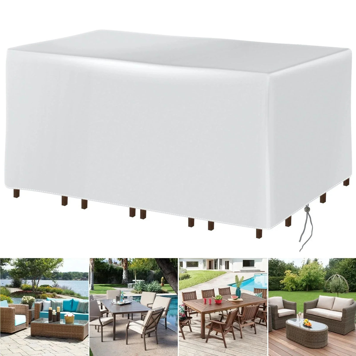 COVERLIVA – Funda de alta resistencia para muebles de patio y conjuntos de exterior