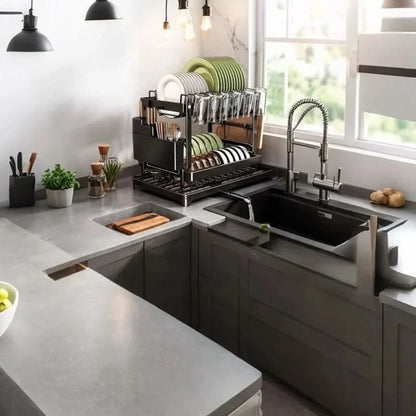 DRAINLIVA – Heavy-Duty Sink Base with Drain Board Organizer