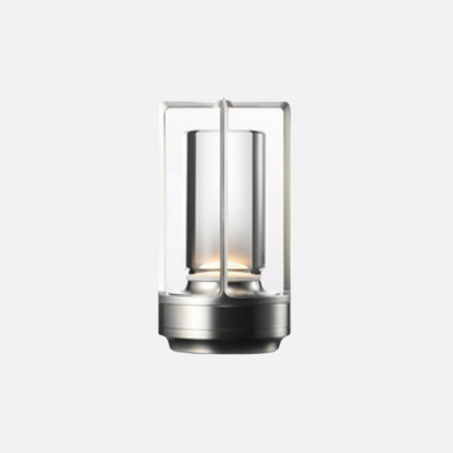 Dynamo LED Table Lamp - Touch Control, Dimmable, Copper & Crystal Finish - Ideal for Bedside or Desk Use