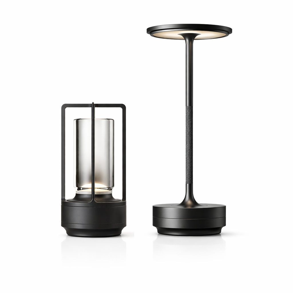 Dynamo LED Table Lamp - Touch Control, Dimmable, Copper & Crystal Finish - Ideal for Bedside or Desk Use