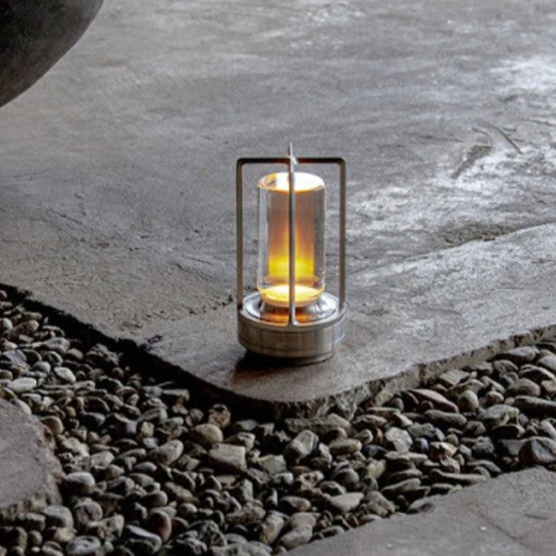 Dynamo LED Table Lamp - Touch Control, Dimmable, Copper & Crystal Finish - Ideal for Bedside or Desk Use