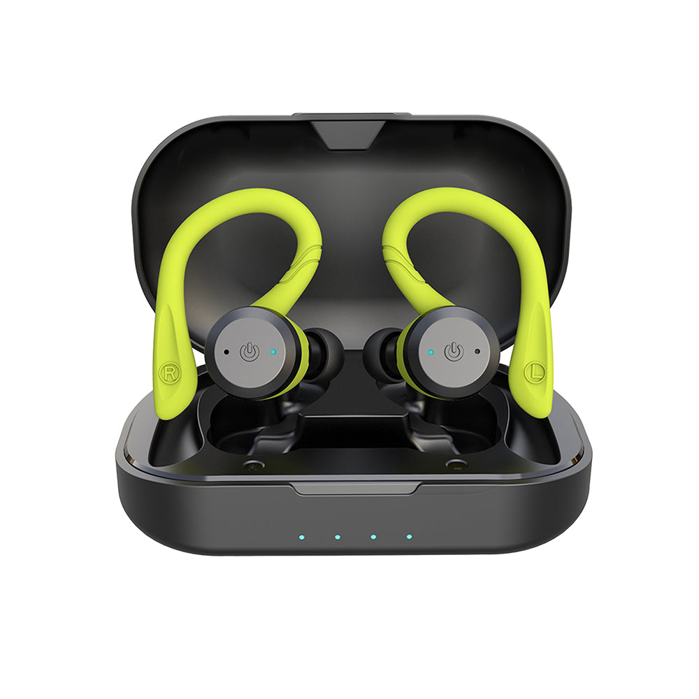 Waterproof Wireless Earbuds for Swimming & Running, 20-Hour Battery, IPX7 Sport Headphones with Bluetooth 5.0, Secure-Fit Earphones for